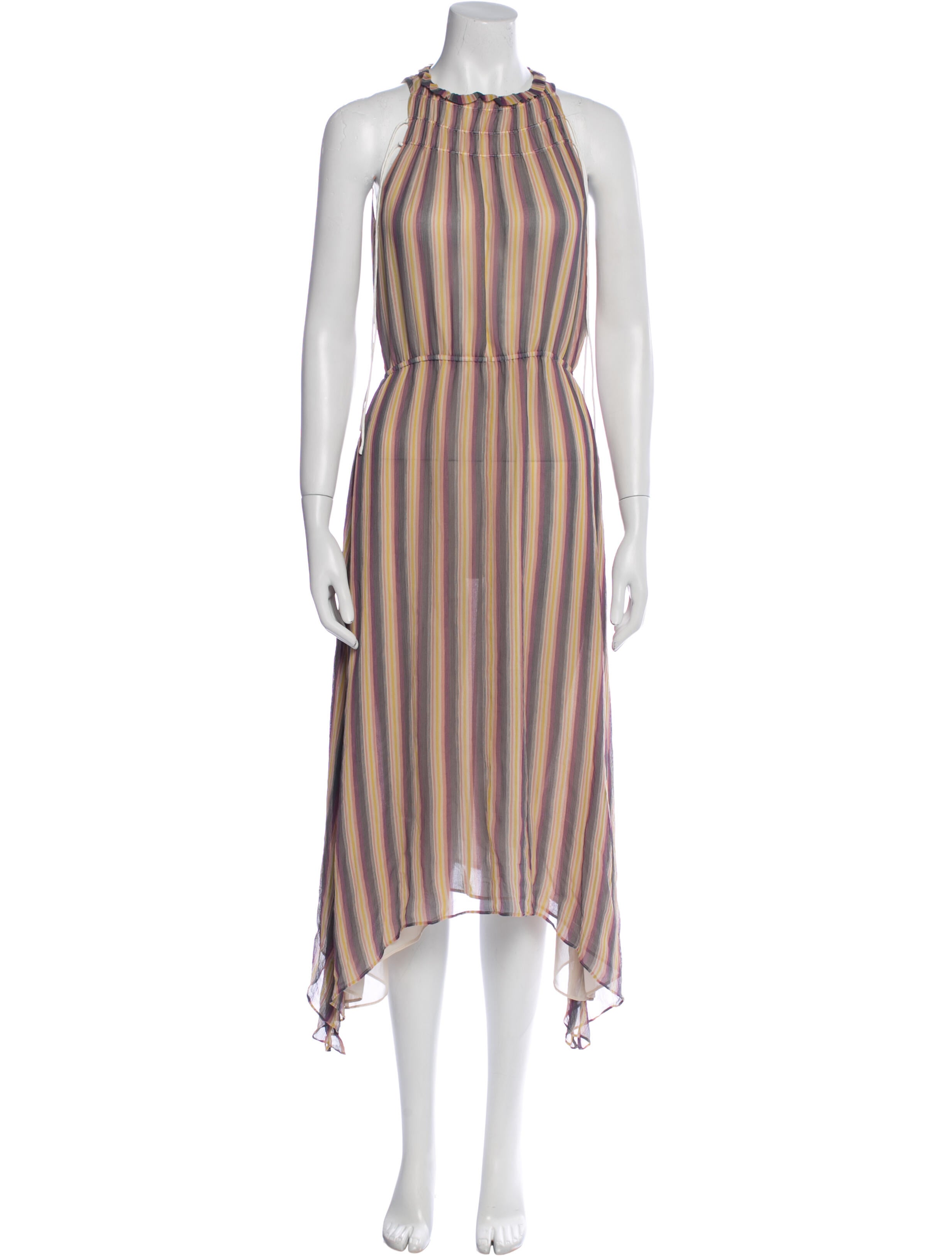 Derek Lam 10 Crosby Striped Midi Length Dress
