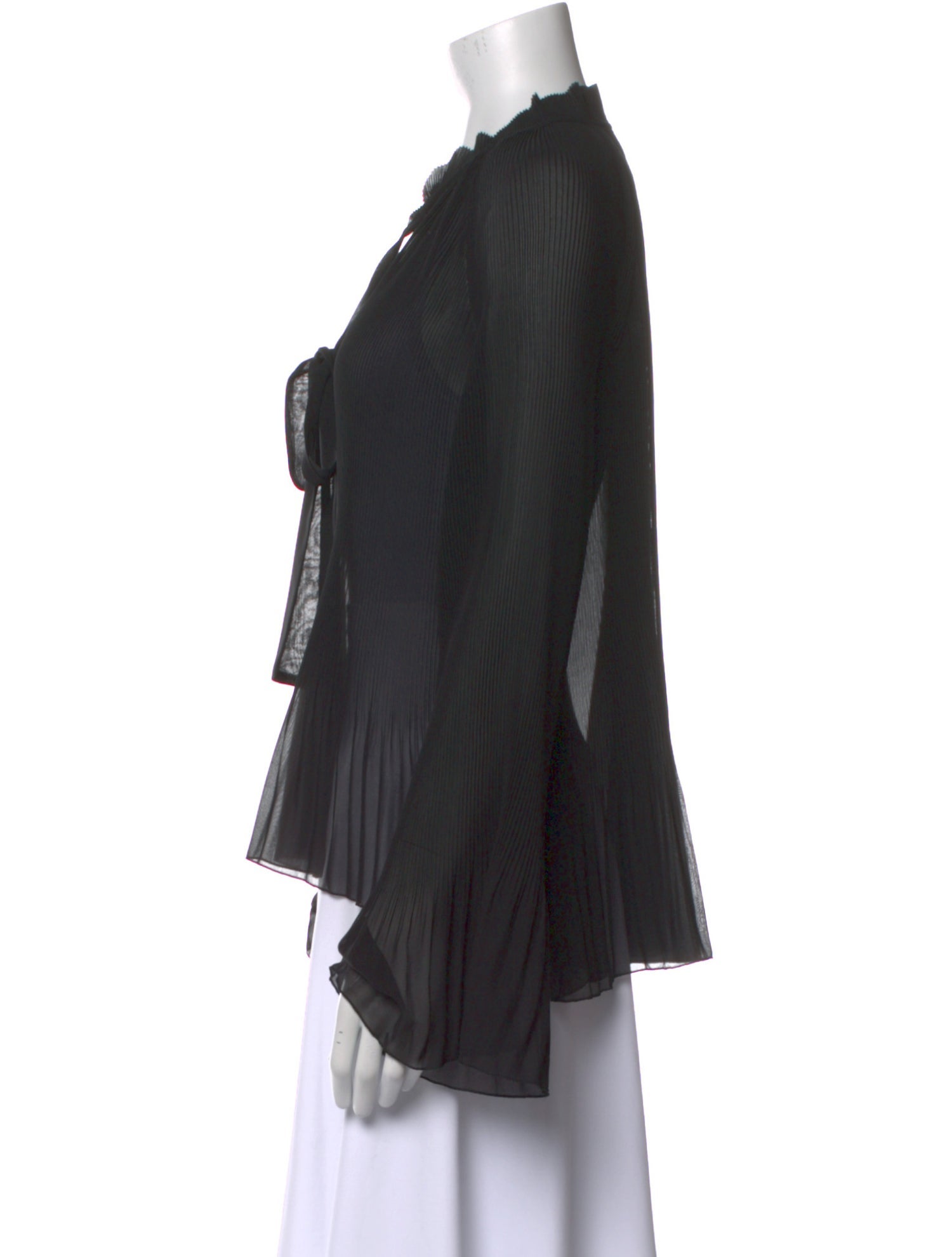 Derek Lam 10 Crosby V-Neck Long Sleeve Blouse