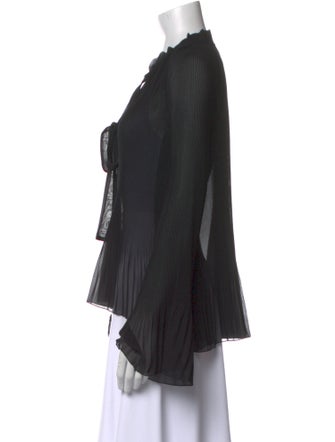 Derek Lam 10 Crosby V-Neck Long Sleeve Blouse