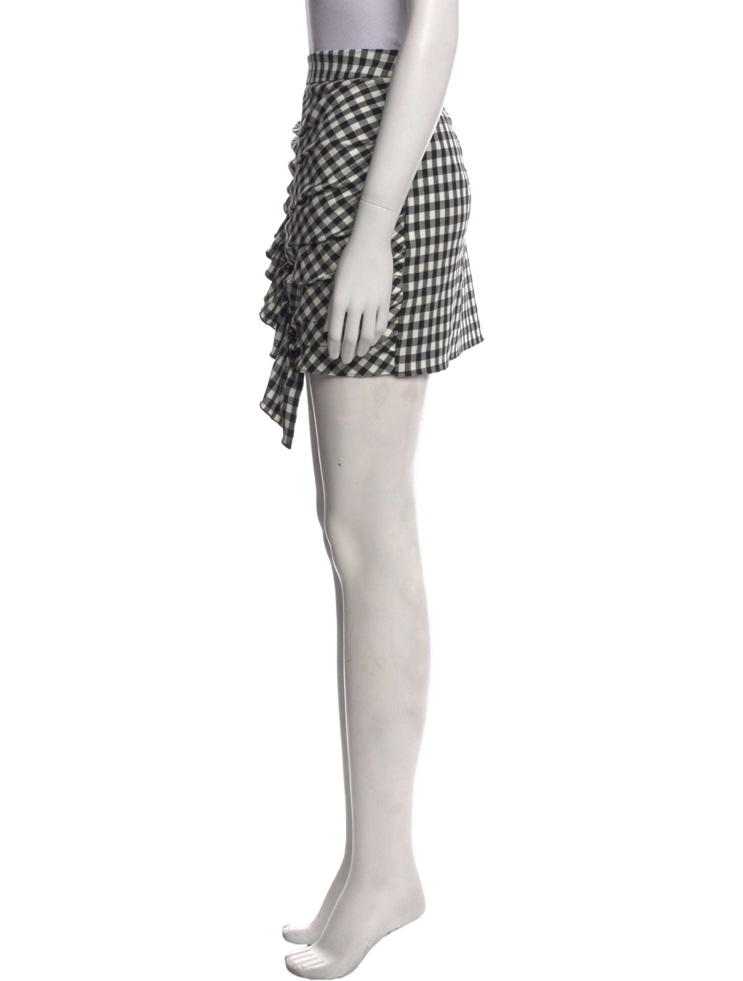 Derek Lam 10 Crosby Plaid Print Mini Skirt