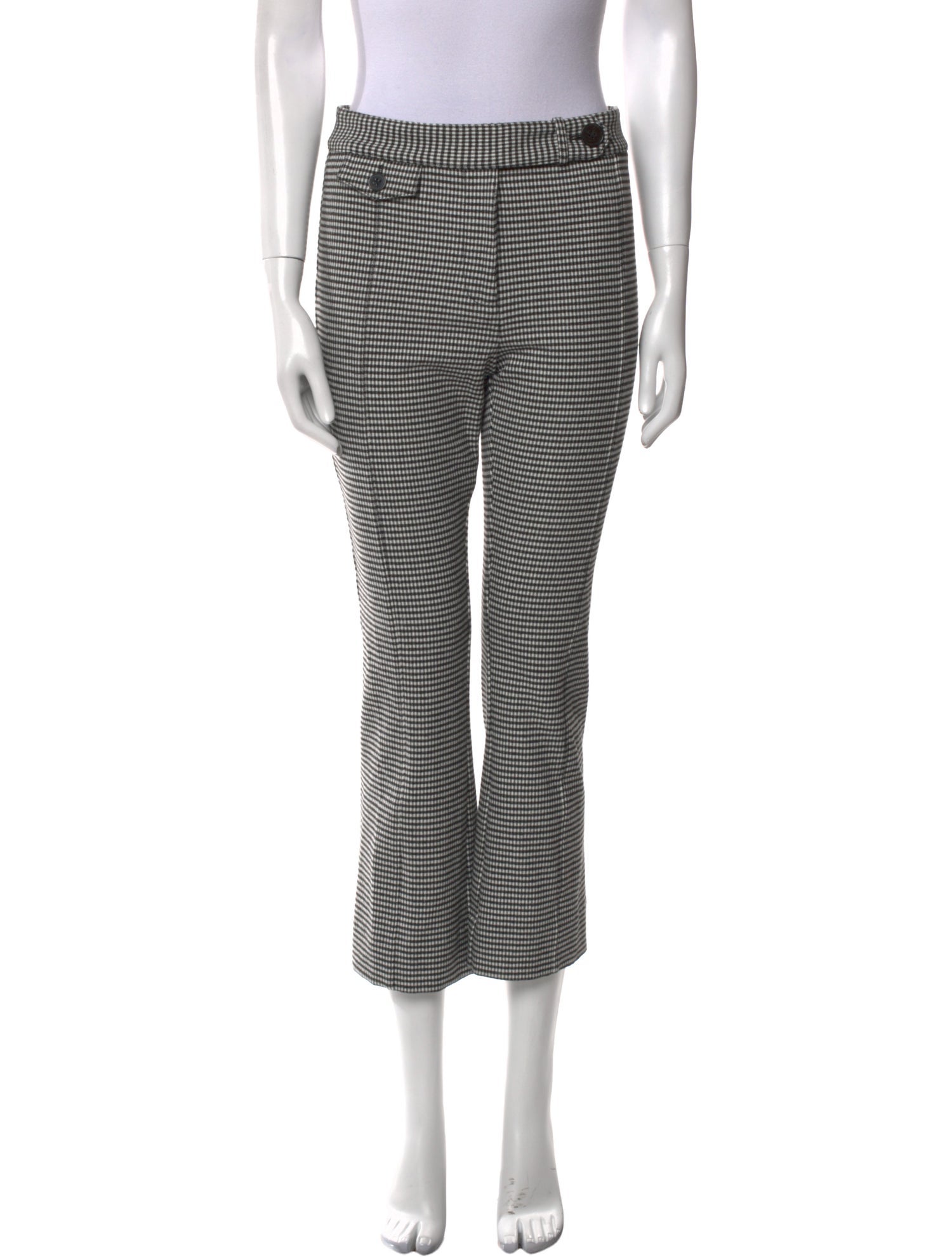 Derek Lam 10 Crosby Plaid Print Skinny Leg Pants