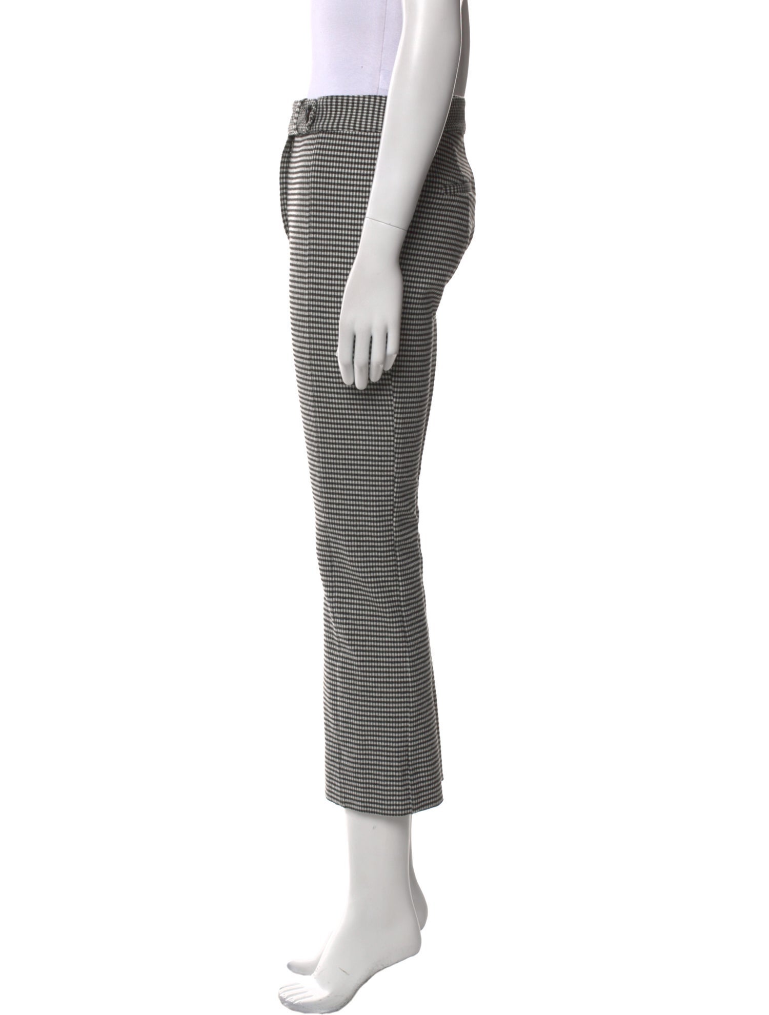 Derek Lam 10 Crosby Plaid Print Skinny Leg Pants