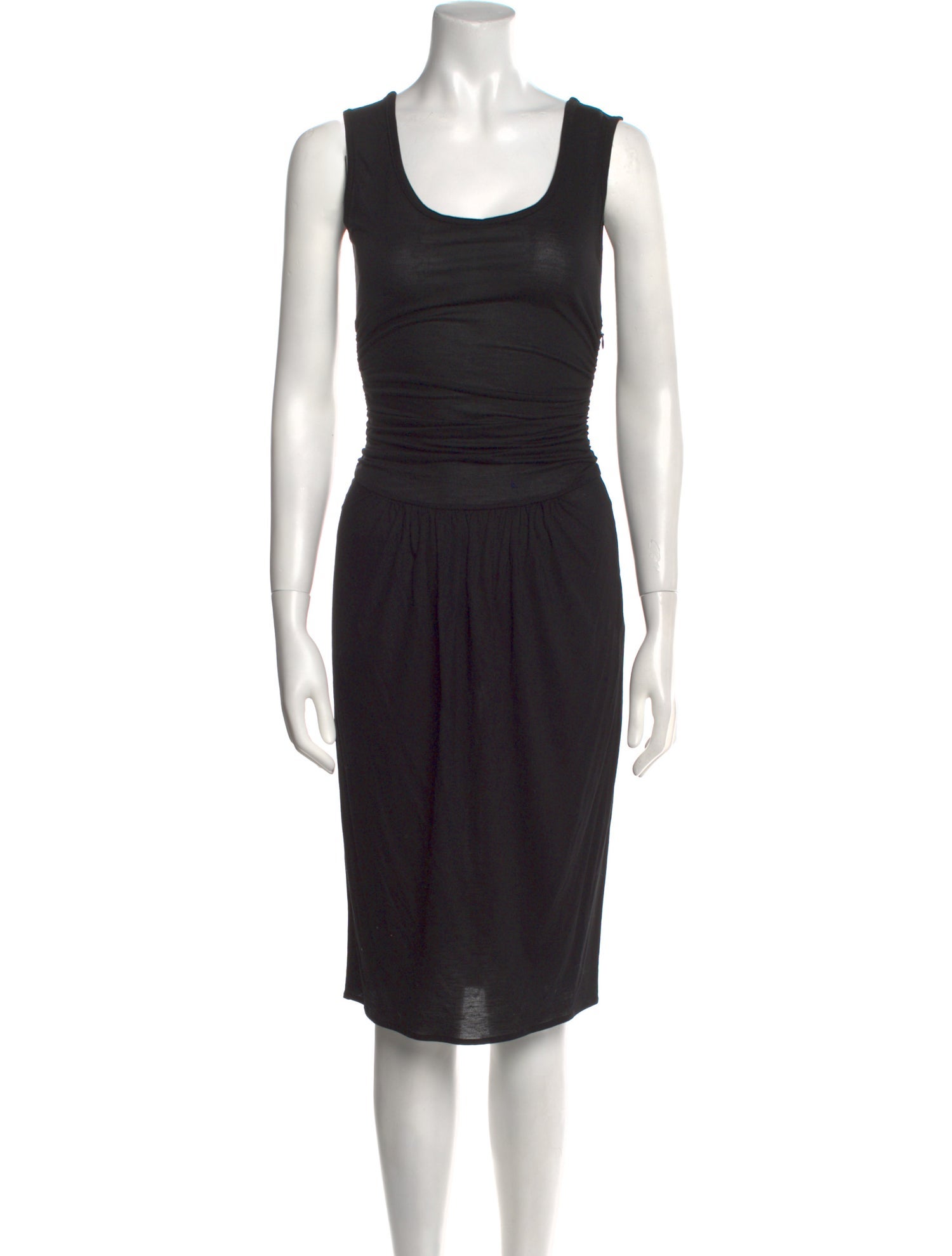 Derek Lam 10 Crosby Scoop Neck Midi Length Dress