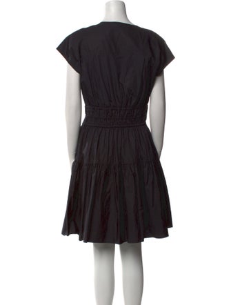 Derek Lam 10 Crosby V-Neck Knee-Length Dress