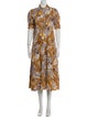 Derek Lam 10 Crosby Printed Midi Length Dress