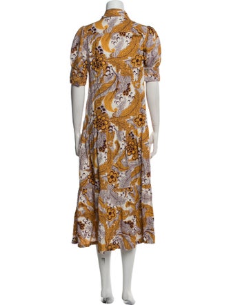 Derek Lam 10 Crosby Printed Midi Length Dress