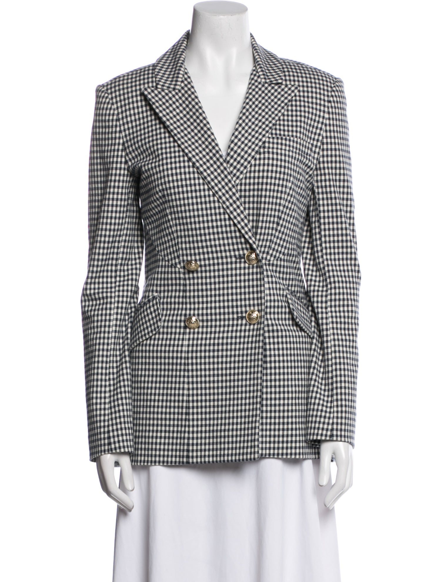 Derek Lam 10 Crosby Plaid Print Blazer