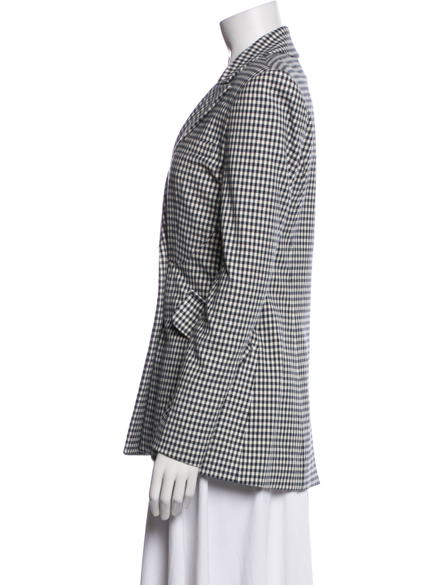 Derek Lam 10 Crosby Plaid Print Blazer