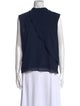 Derek Lam 10 Crosby Mock Neck Sleeveless Top
