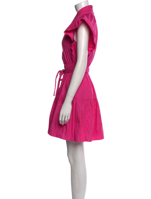 Derek Lam 10 Crosby Mock Neck Knee-Length Dress