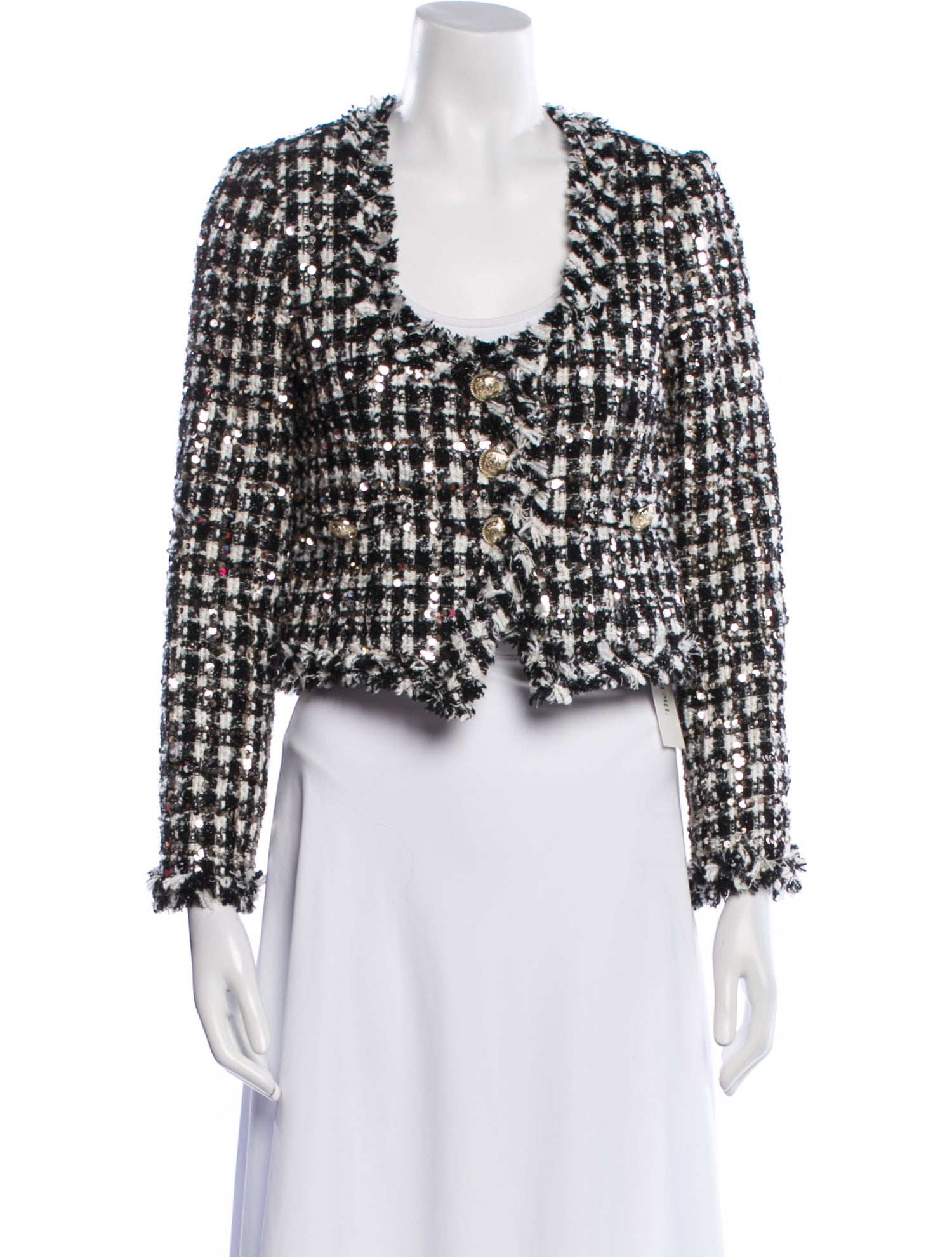Derek Lam 10 Crosby Tweed Pattern Evening Jacket