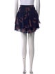 Derek Lam 10 Crosby Floral Print Mini Skirt