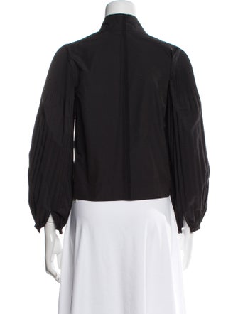 Derek Lam 10 Crosby Mock Neck Long Sleeve Blouse