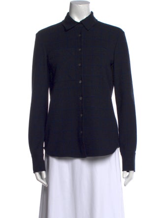 Derek Lam 10 Crosby Long Sleeve Button-Up Top