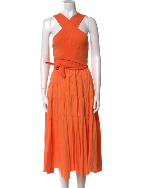Derek Lam 10 Crosby V-Neck Long Dress
