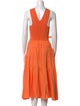 Derek Lam 10 Crosby V-Neck Long Dress