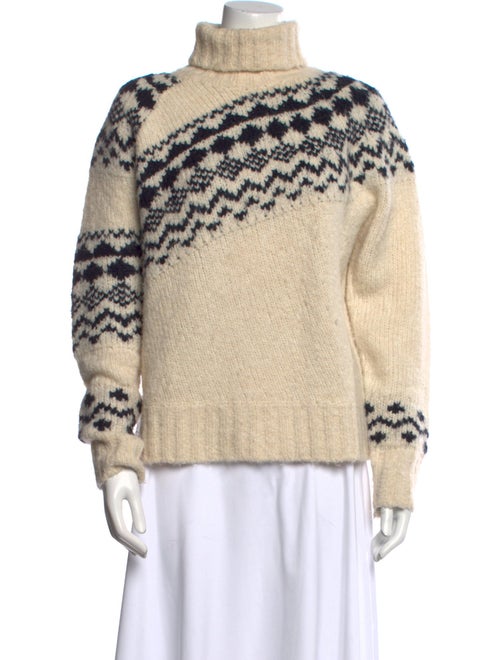 Derek Lam 10 Crosby Printed Turtleneck Sweater