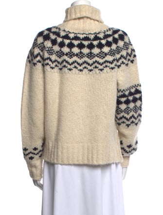 Derek Lam 10 Crosby Printed Turtleneck Sweater