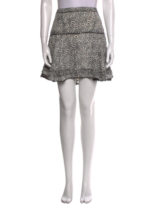 Derek Lam 10 Crosby Floral Print Mini Skirt