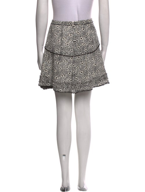 Derek Lam 10 Crosby Floral Print Mini Skirt
