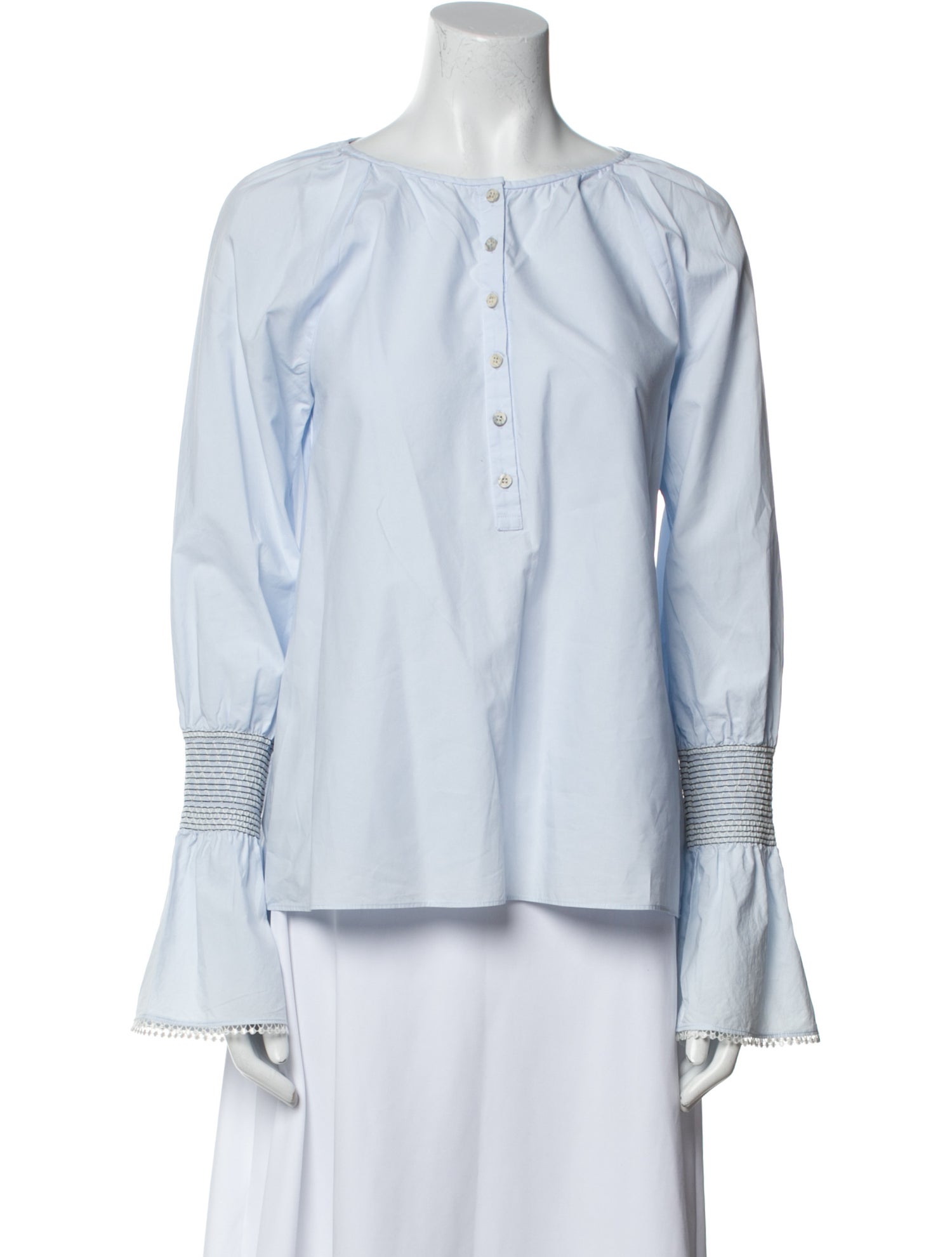 Derek Lam 10 Crosby Bateau Neckline Long Sleeve Tunic