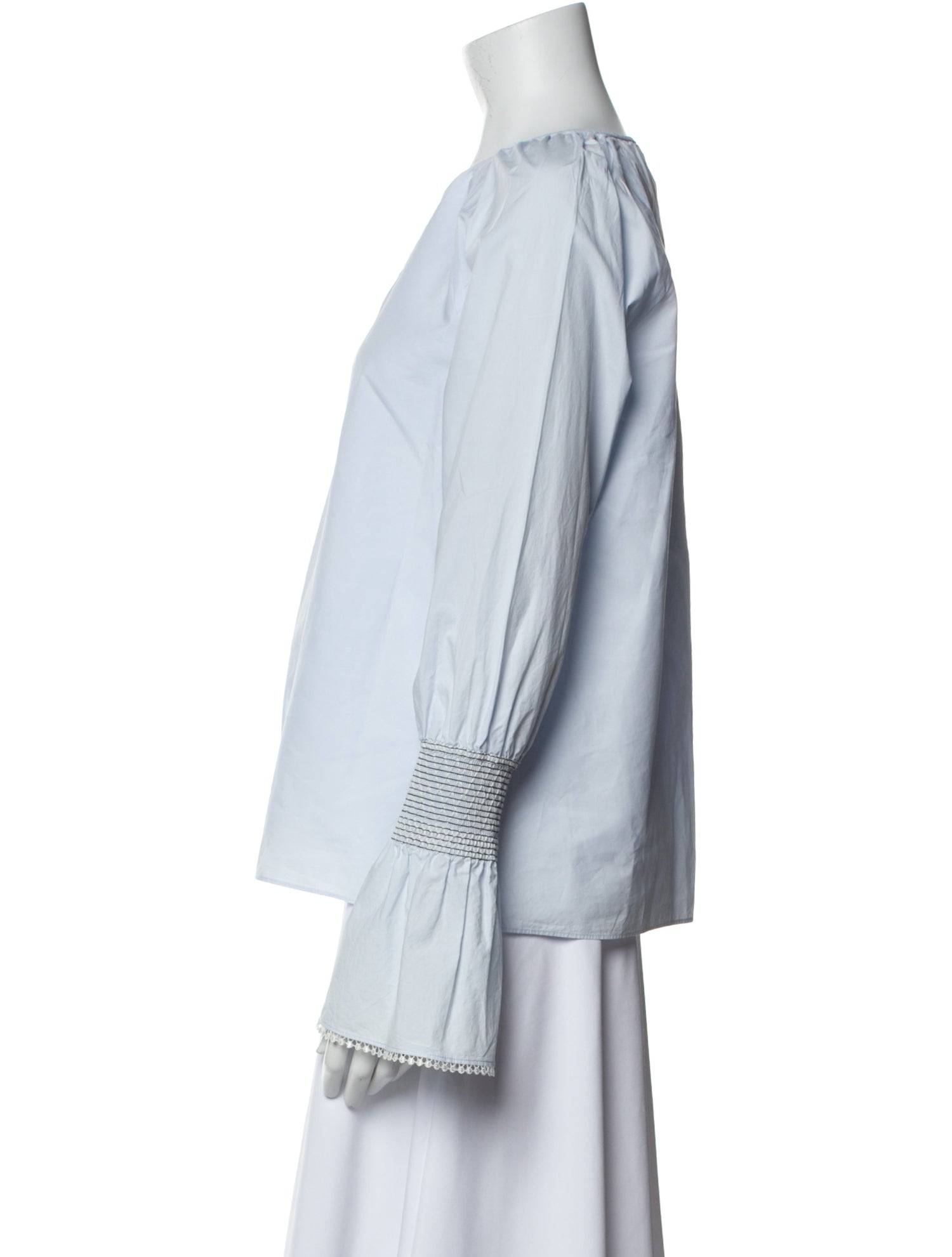 Derek Lam 10 Crosby Bateau Neckline Long Sleeve Tunic