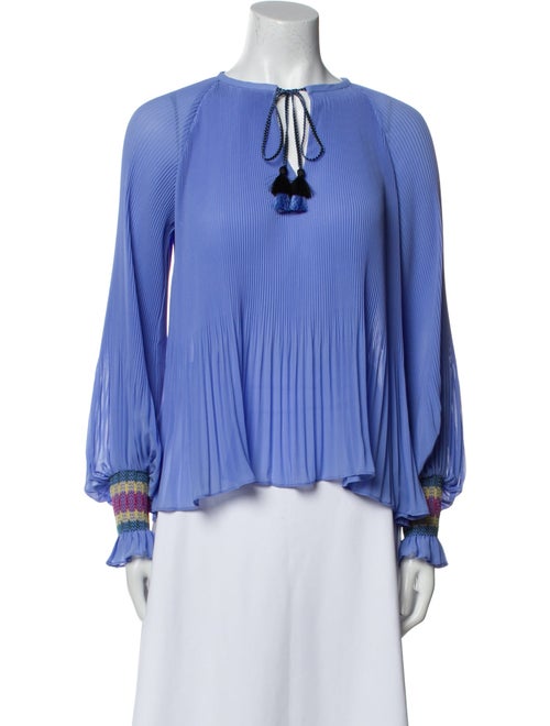 Derek Lam 10 Crosby Tie Neck Long Sleeve Blouse