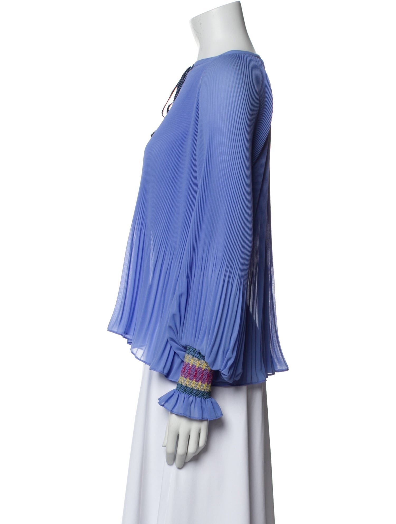 Derek Lam 10 Crosby Tie Neck Long Sleeve Blouse