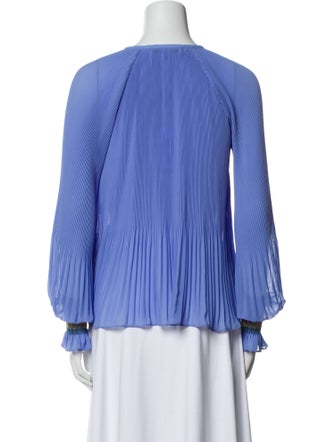 Derek Lam 10 Crosby Tie Neck Long Sleeve Blouse