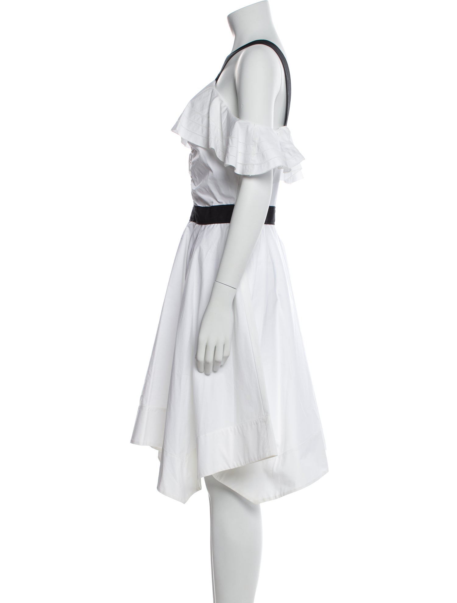 Derek Lam 10 Crosby Off-The-Shoulder Knee-Length Dress