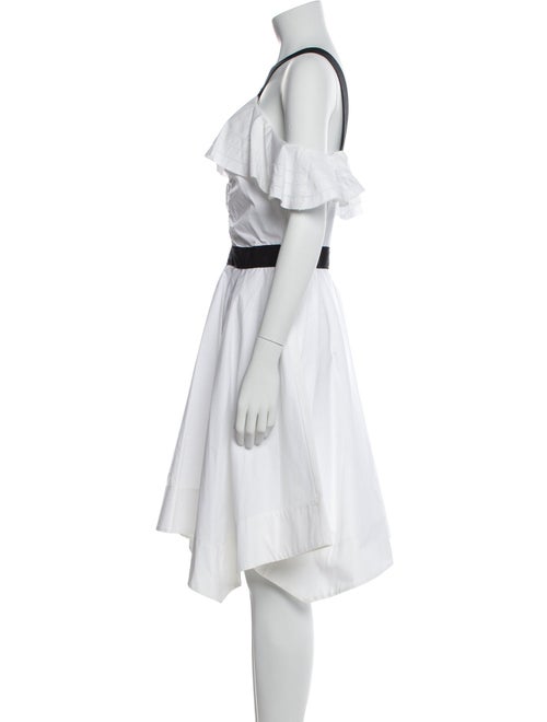 Derek Lam 10 Crosby Off-The-Shoulder Knee-Length Dress