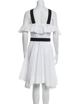 Derek Lam 10 Crosby Off-The-Shoulder Knee-Length Dress