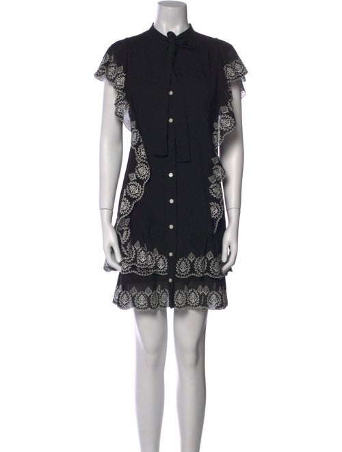 Derek Lam 10 Crosby Mock Neck Mini Dress