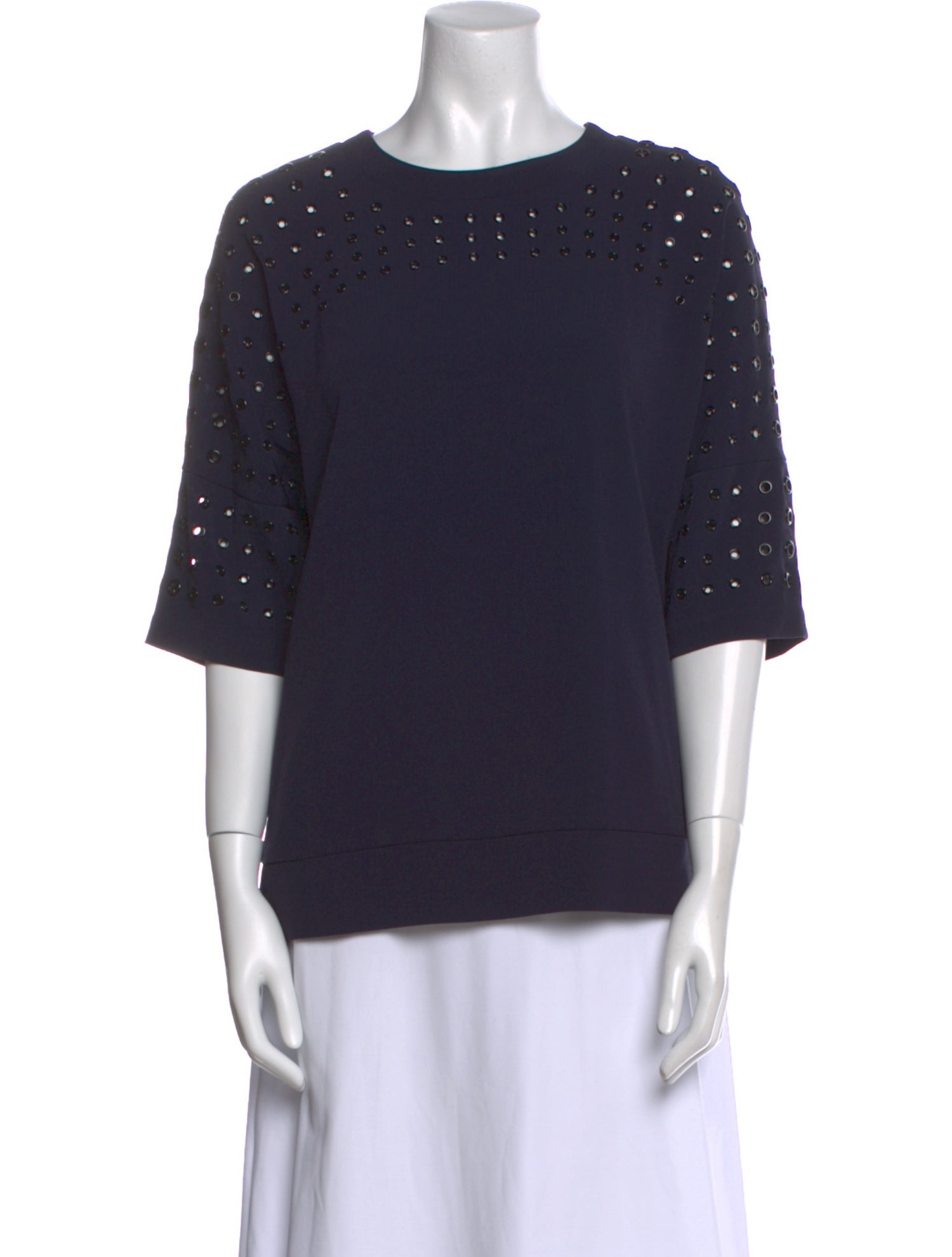 Derek Lam 10 Crosby Crew Neck Short Sleeve Top