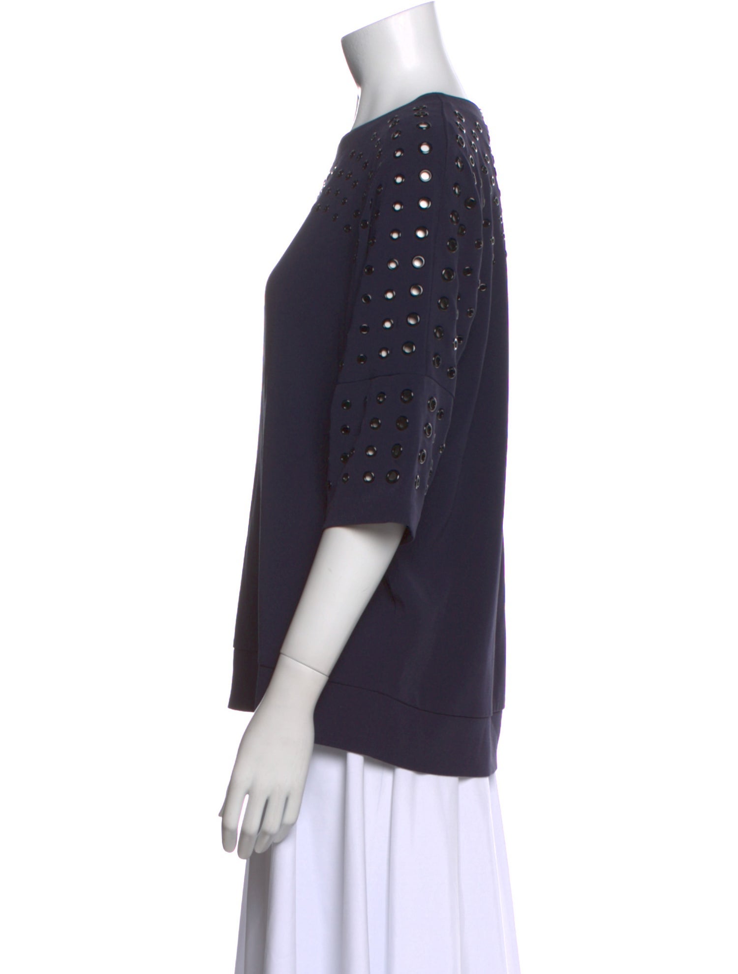 Derek Lam 10 Crosby Crew Neck Short Sleeve Top