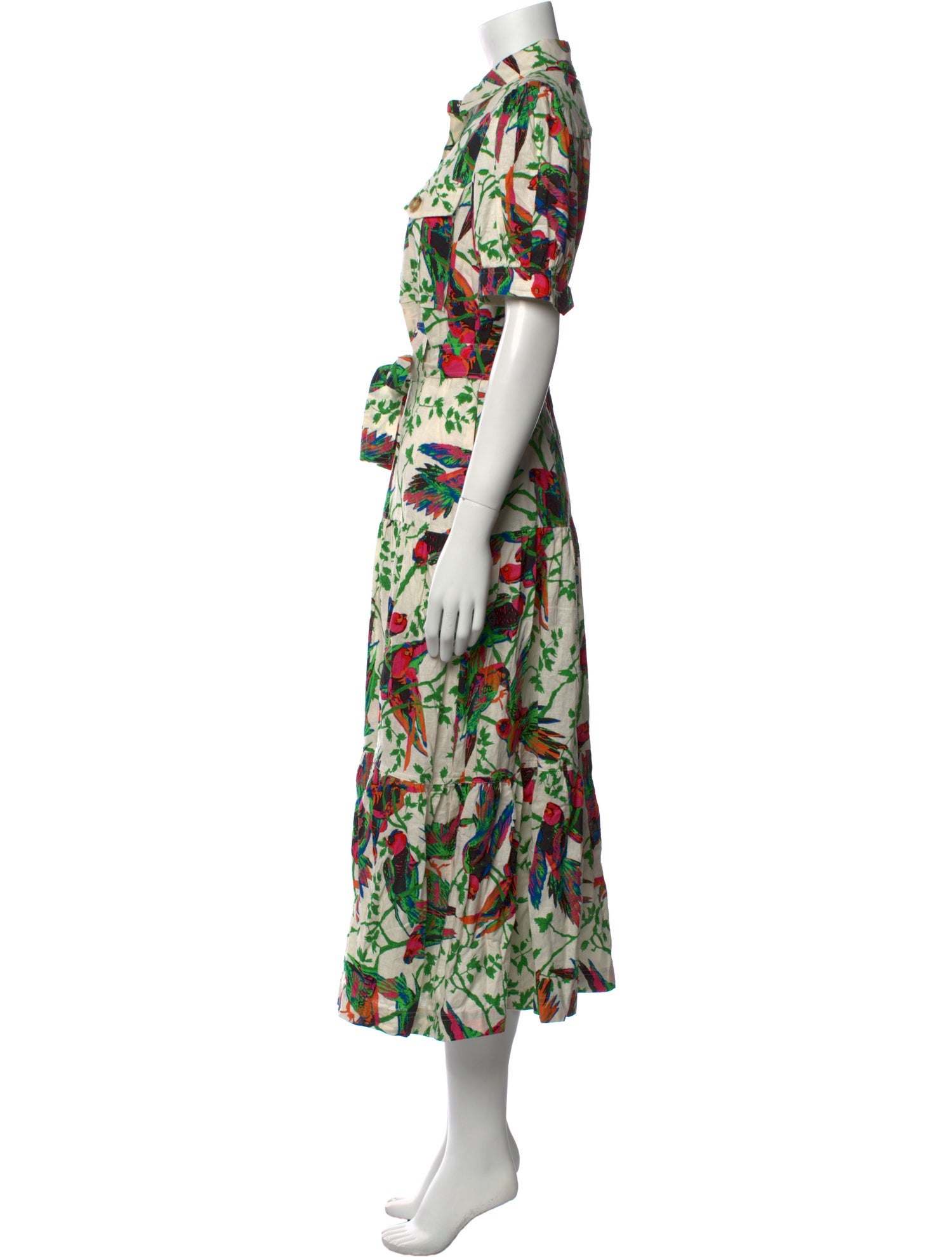 Derek Lam 10 Crosby Floral Print Long Dress