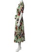 Derek Lam 10 Crosby Floral Print Long Dress