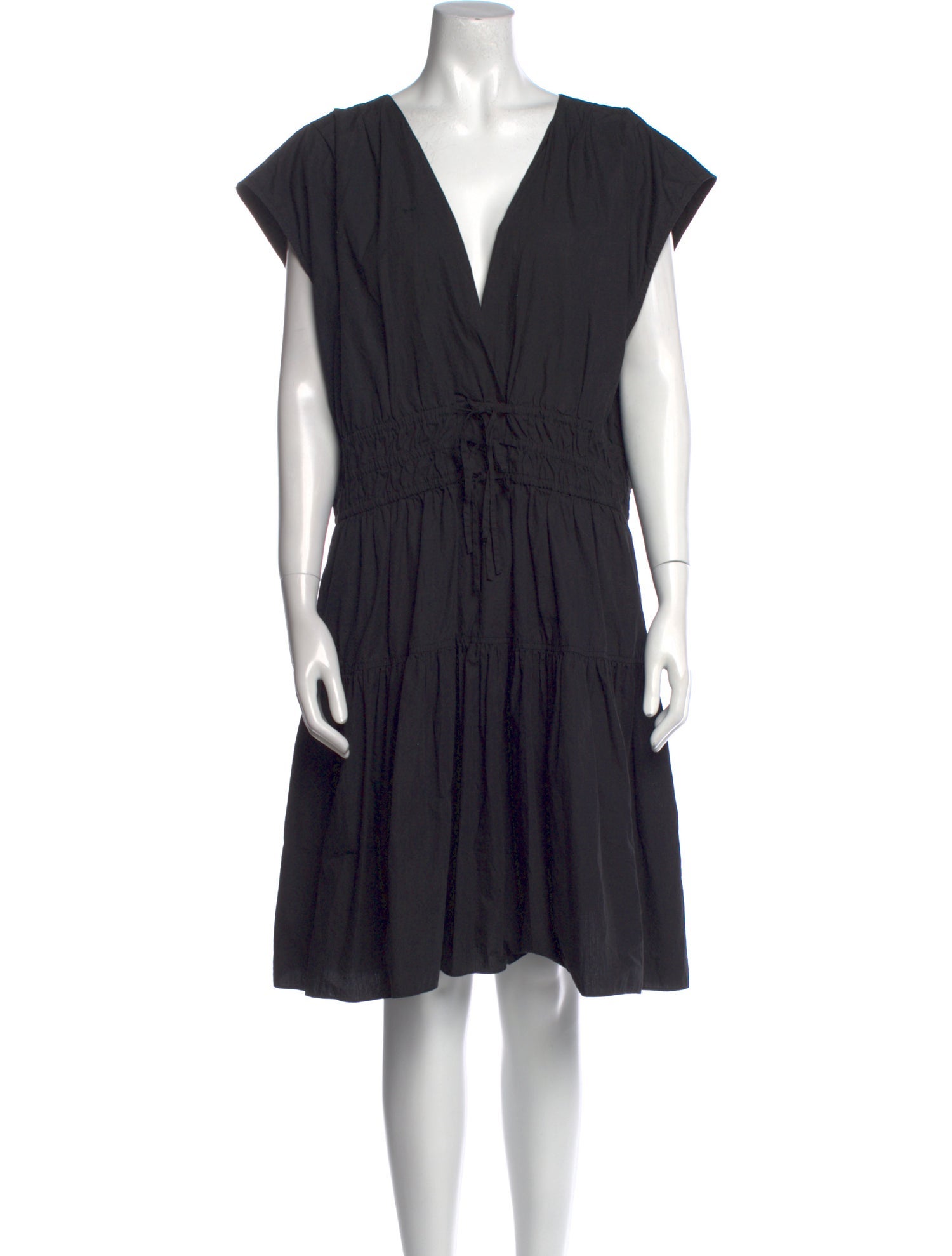 Derek Lam 10 Crosby V-Neck Knee-Length Dress