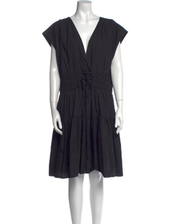 Derek Lam 10 Crosby V-Neck Knee-Length Dress