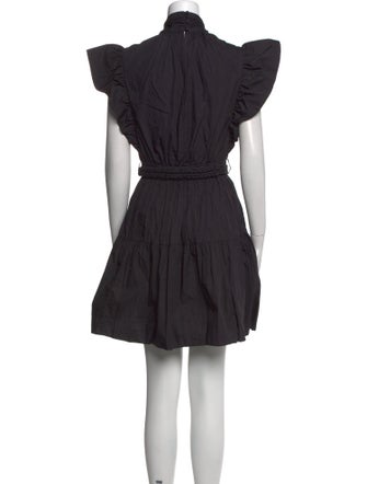 Derek Lam 10 Crosby Mock Neck Mini Dress
