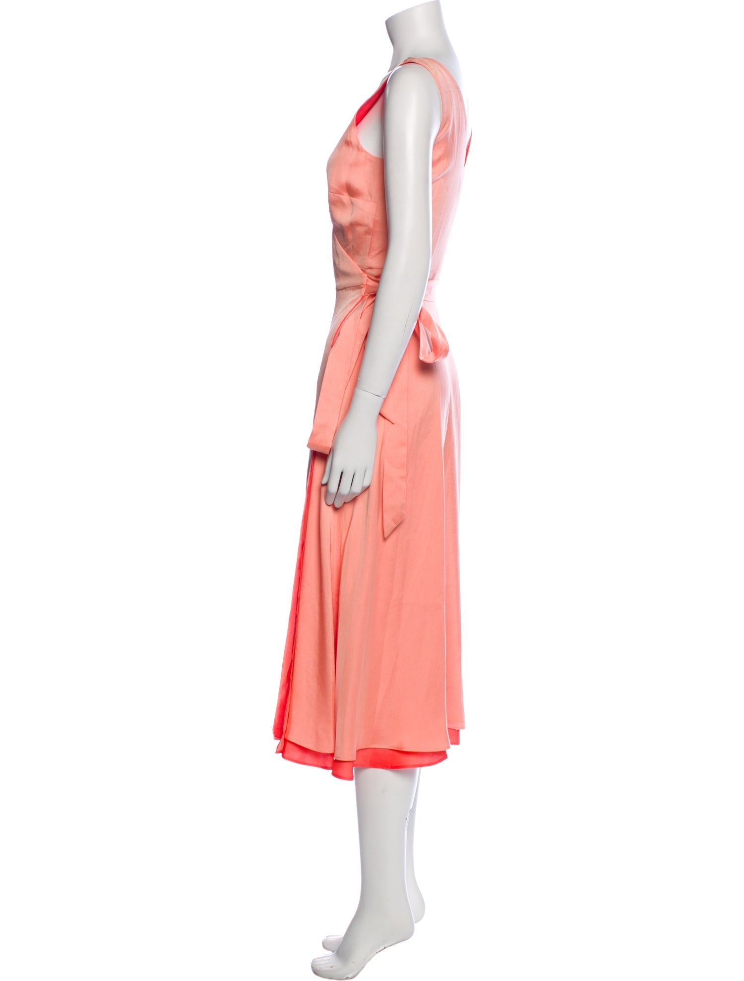 Derek Lam 10 Crosby V-Neck Midi Length Dress