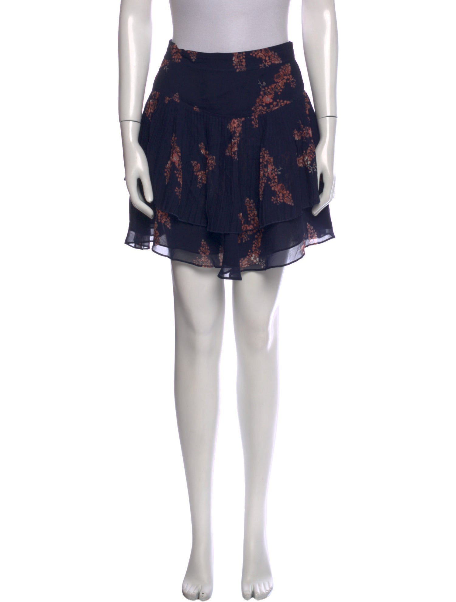 Derek Lam 10 Crosby Printed Mini Skirt