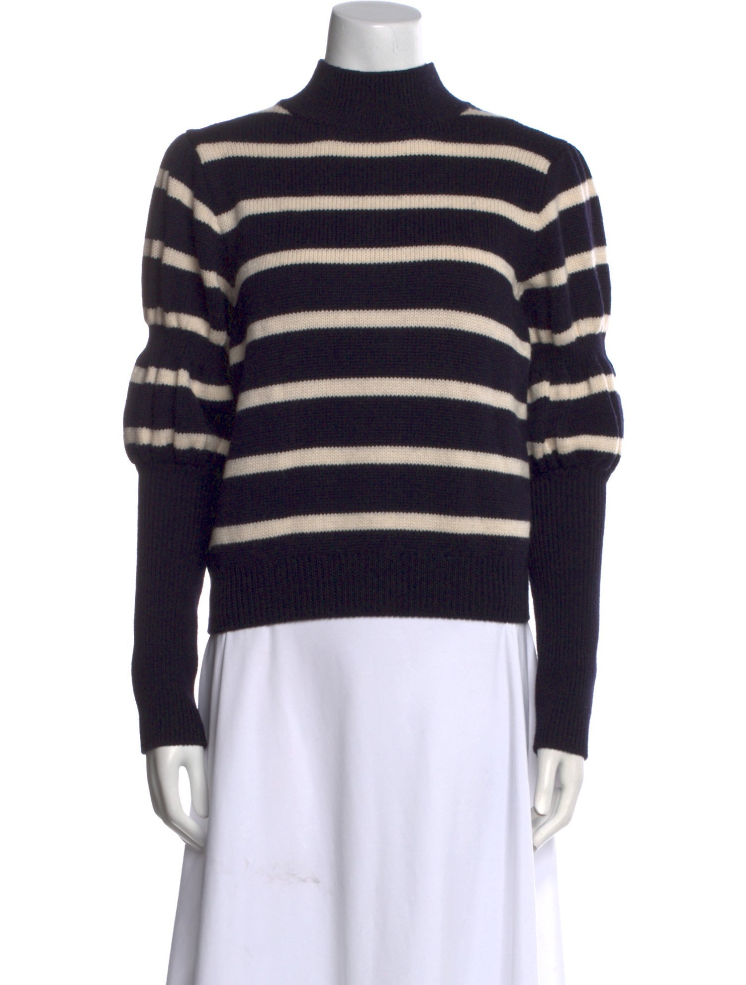 Derek Lam 10 Crosby Merino Wool Striped Sweater