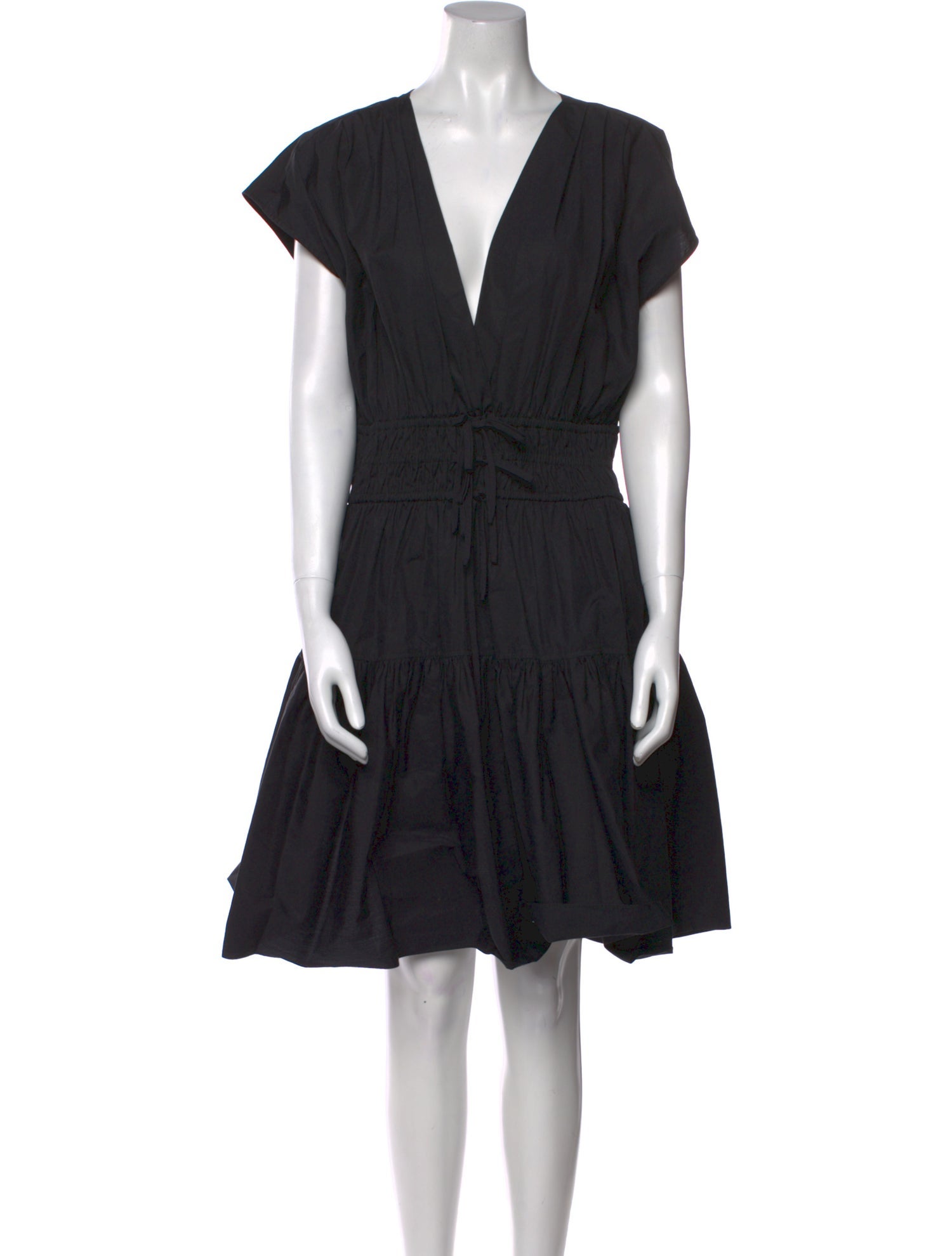Derek Lam 10 Crosby V-Neck Knee-Length Dress