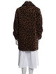 Derek Lam 10 Crosby Wool Animal Print Faux Fur Coat
