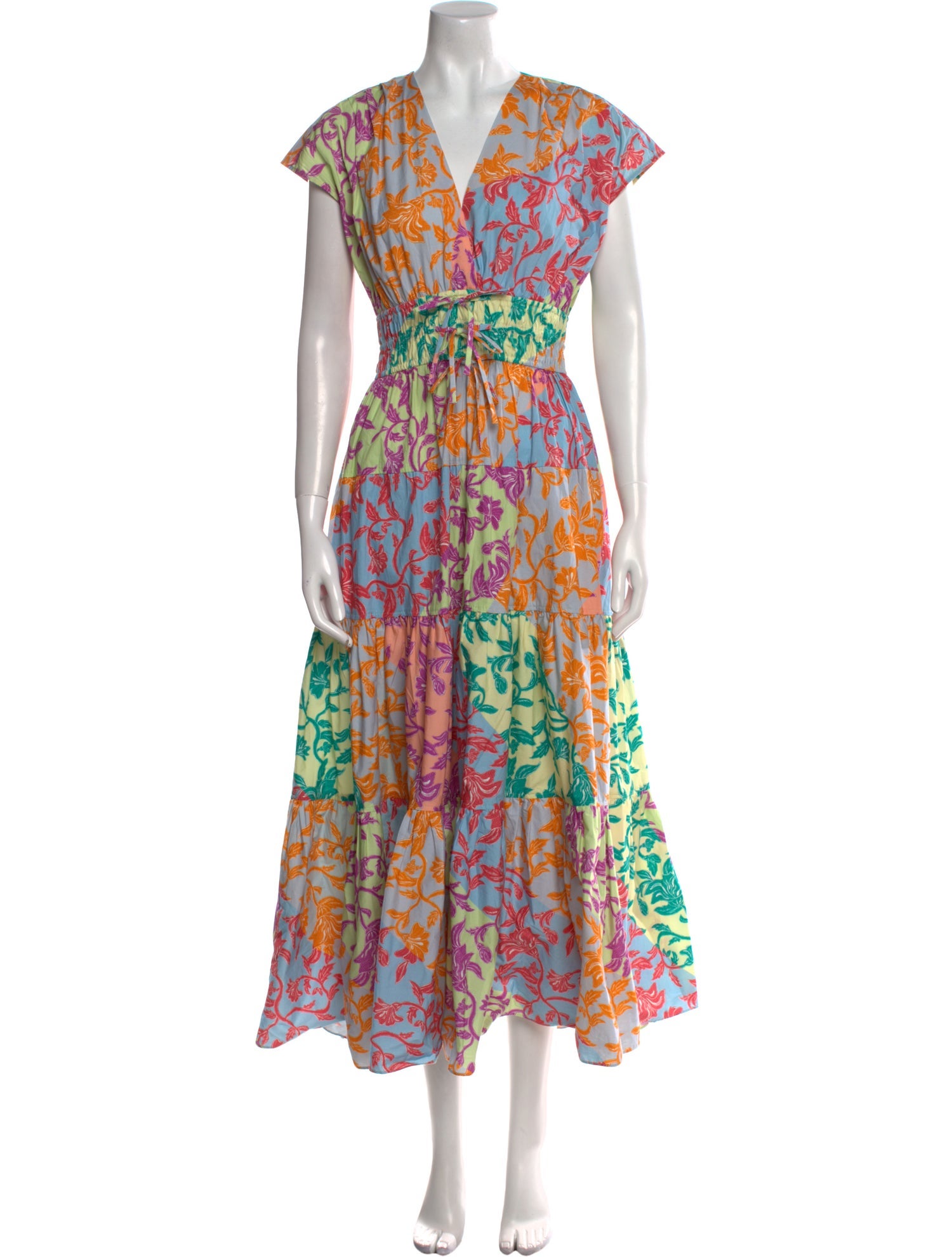 Derek Lam 10 Crosby Floral Print Long Dress
