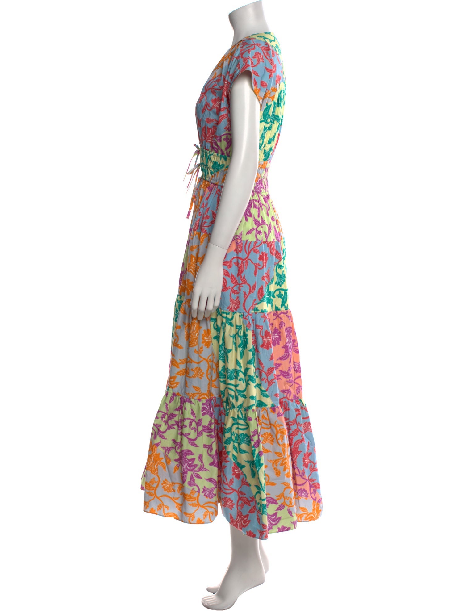 Derek Lam 10 Crosby Floral Print Long Dress