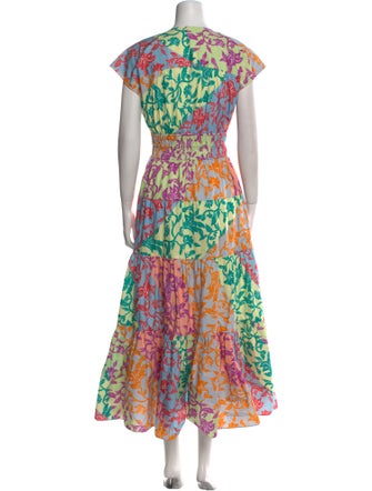 Derek Lam 10 Crosby Floral Print Long Dress