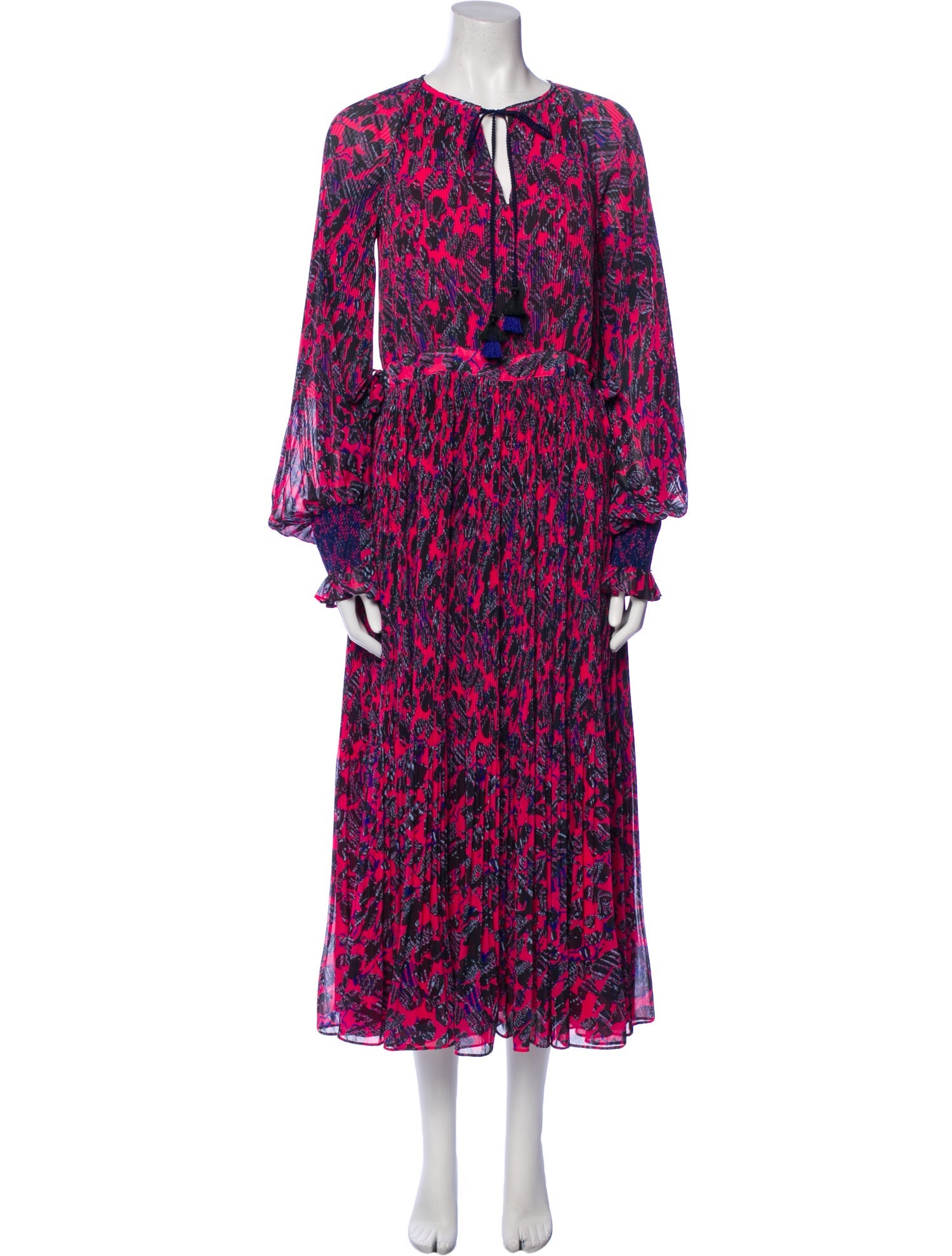 Derek Lam 10 Crosby Floral Print Long Dress