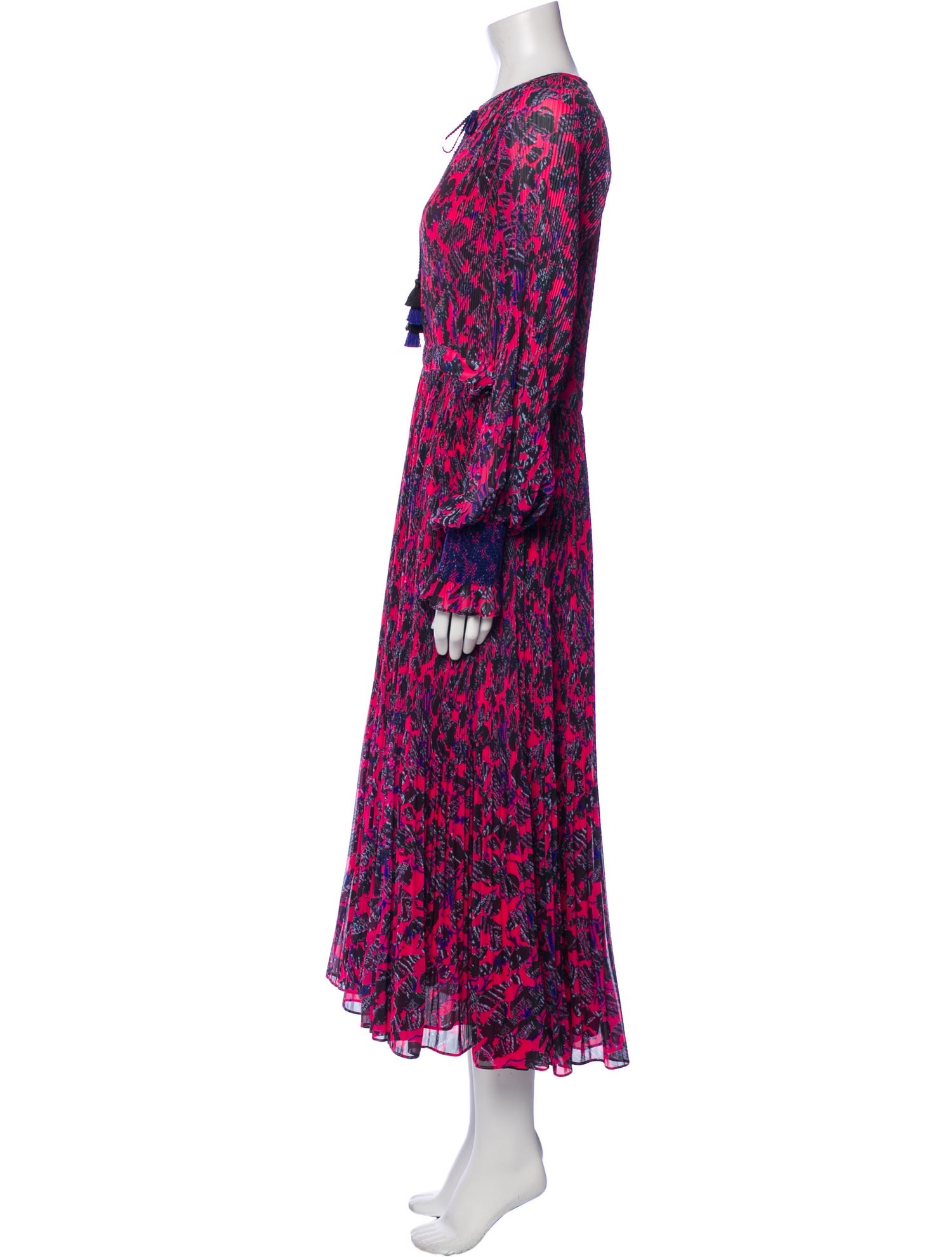 Derek Lam 10 Crosby Floral Print Long Dress